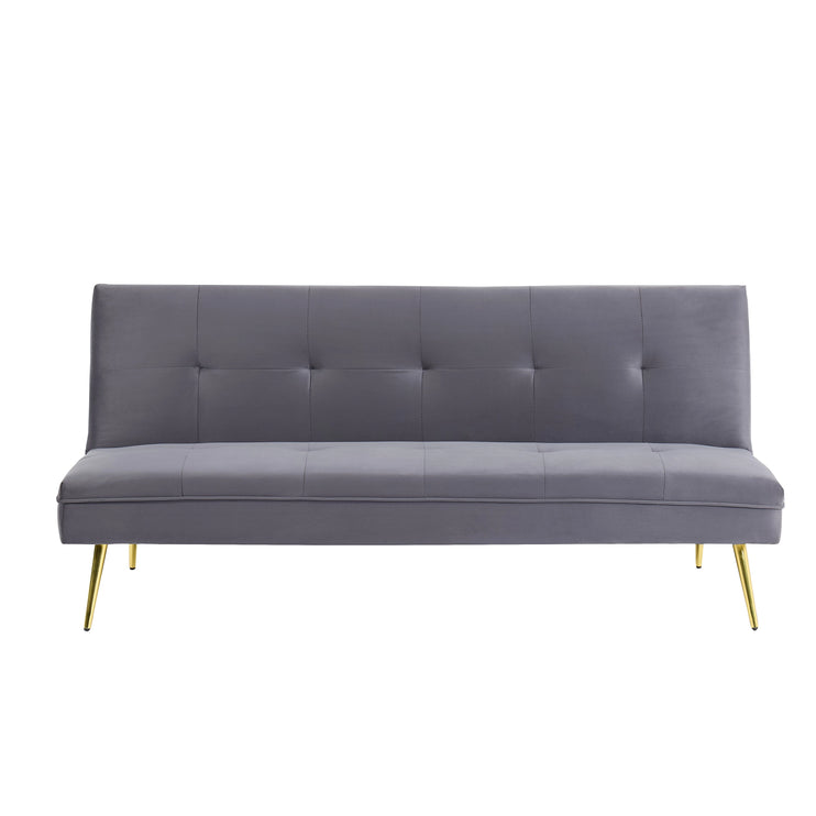 Adjustable 3 Seater Grey Sofa Bed Click Clack