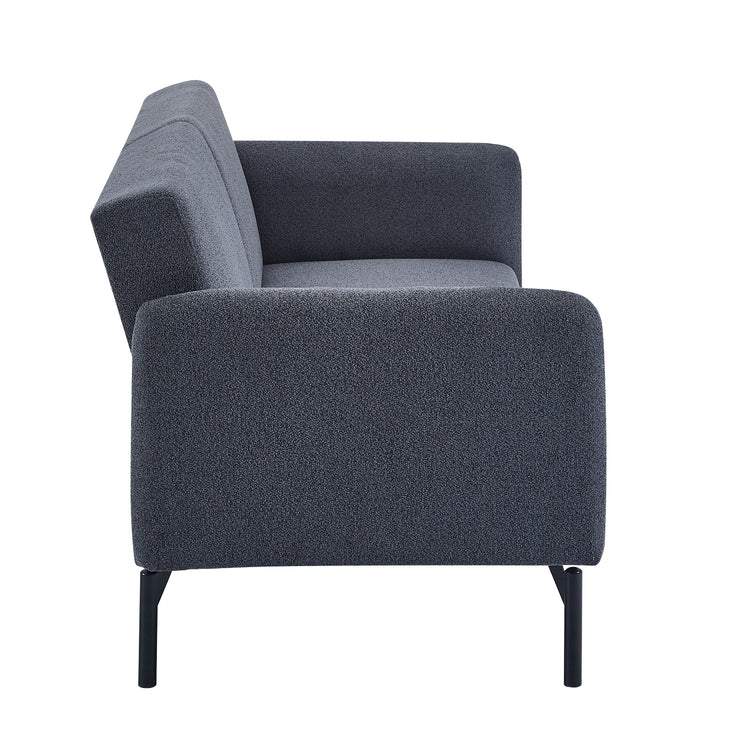 Oslo 3 Seater Dark Grey Sofa Bed With Metal Frame
