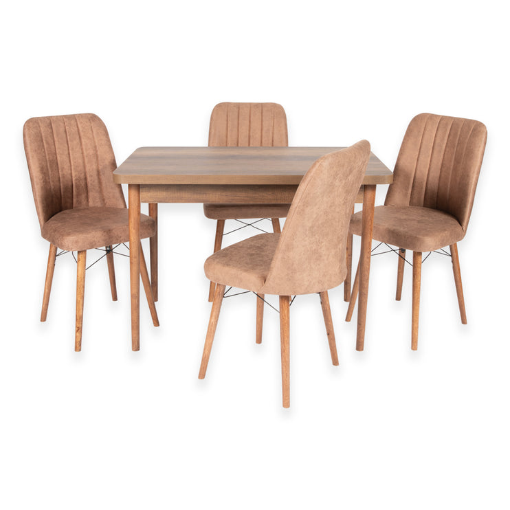 Barok Dining Table With Four Chairs