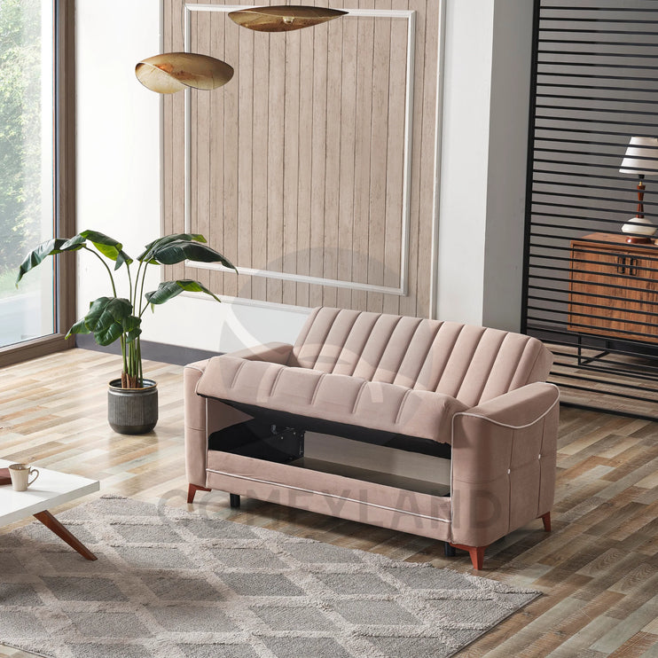 Asel Beige Sofa Bed