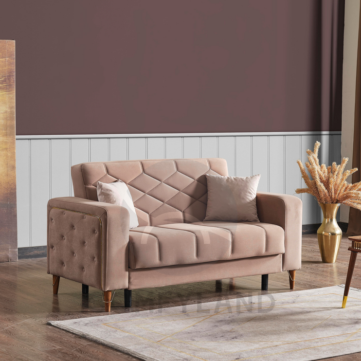 Melisa Beige Sofa Bed
