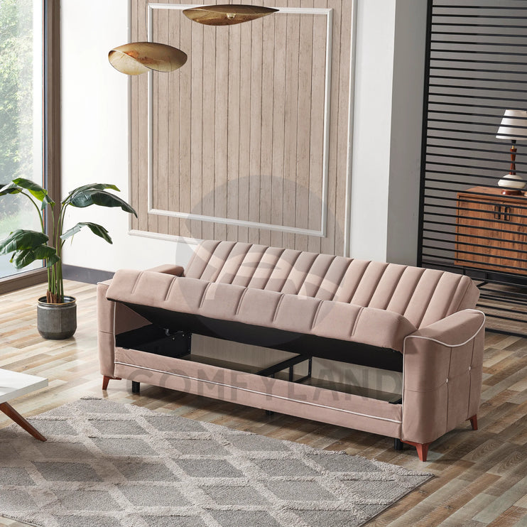Asel Beige Sofa Bed