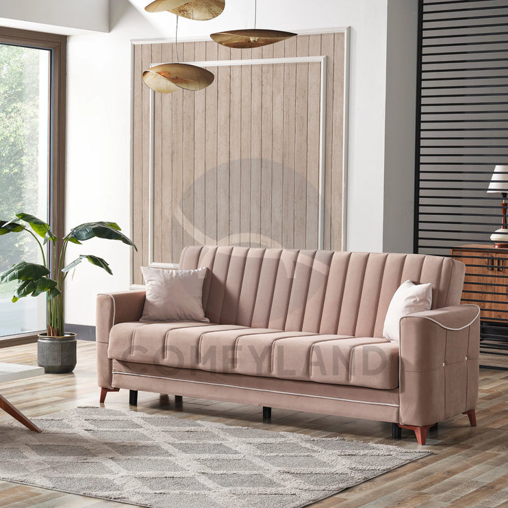 Asel Beige Sofa Bed