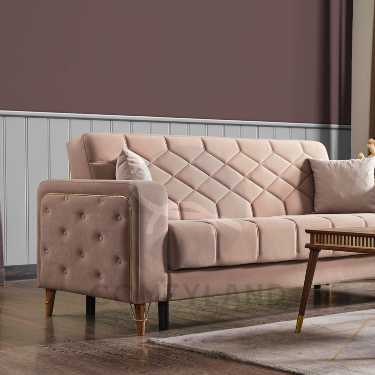 Melisa Beige Sofa Bed