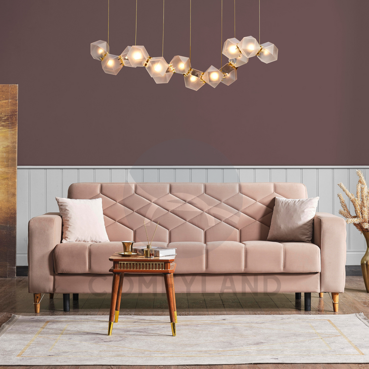Melisa Beige Sofa Bed