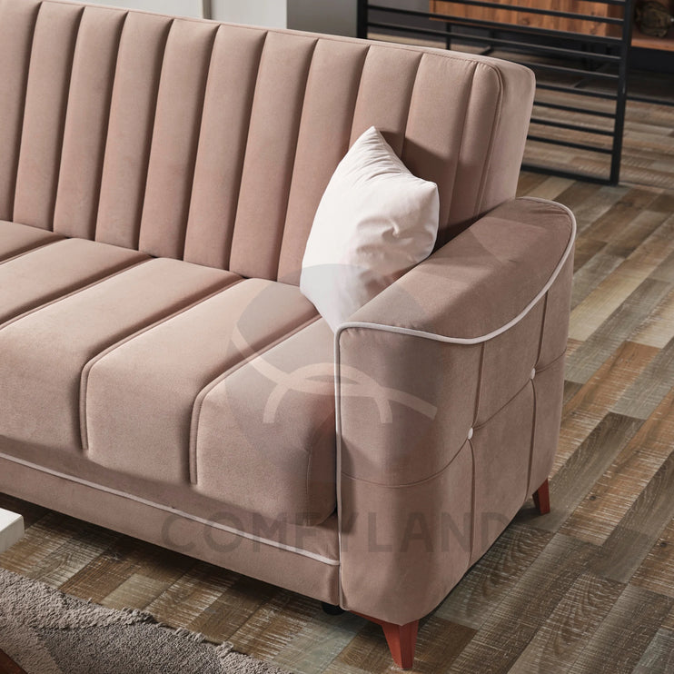 Asel Beige Sofa Bed