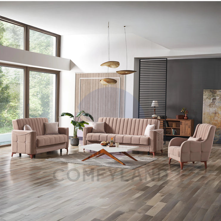 Asel Beige Sofa Bed