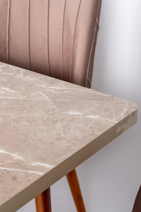 Belek Extendable Dining Table With Six Chairs