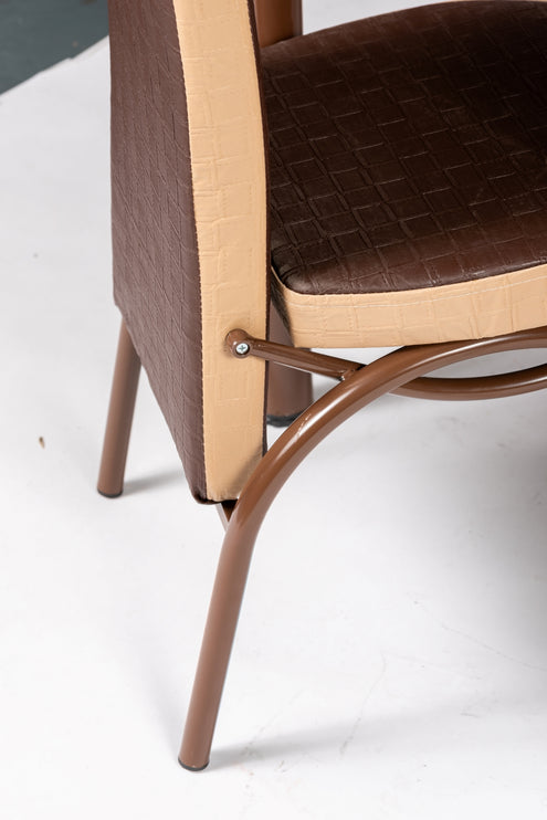 Cappuccino Round Dining Table with Four Chairs