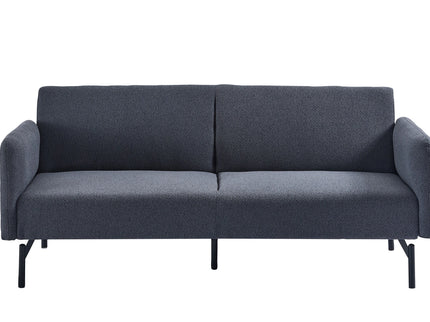 Oslo 3 Seater Dark Grey Sofa Bed With Metal Frame