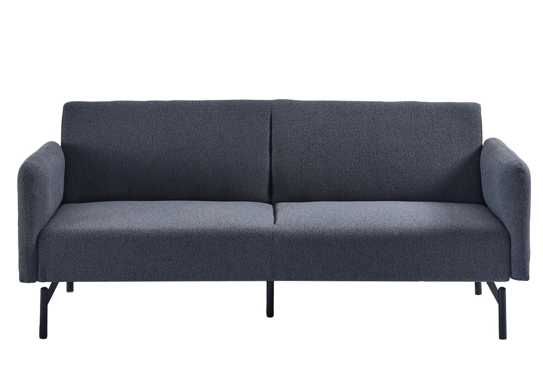 Oslo 3 Seater Dark Grey Sofa Bed With Metal Frame