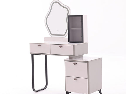 Makeup Dressing Table with Chair and Lightning Mirror