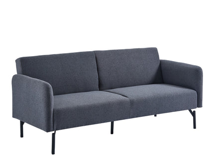 Oslo 3 Seater Dark Grey Sofa Bed With Metal Frame