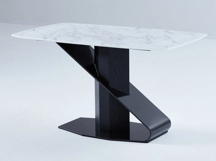 Nature Marble Dining Table with Four Chairs