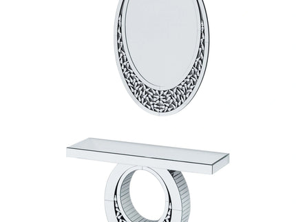 Crystal Mirror with Console Table