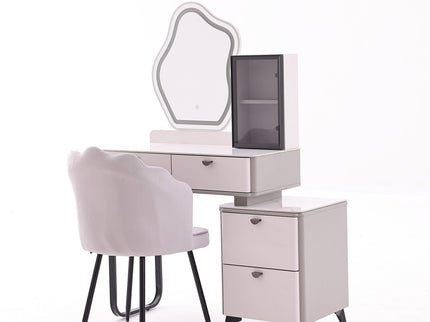 Makeup Dressing Table with Chair and Lightning Mirror