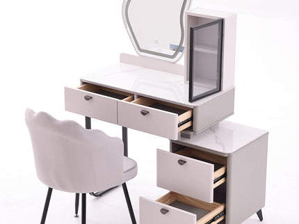 Makeup Dressing Table with Chair and Lightning Mirror