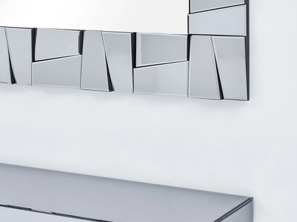 Twilight Silver Mirror with Console Table