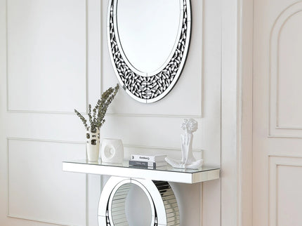 Crystal Mirror with Console Table