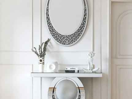 Crystal Mirror with Console Table