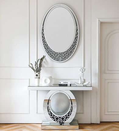 Crystal Mirror with Console Table