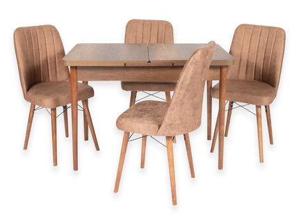 Mini Extendable Barok Dining Table With Four Chairs