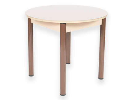 Cappuccino Round Dining Table with Four Chairs