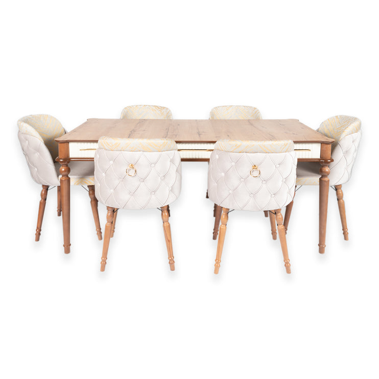Luxury Dining Table With Six Chairs