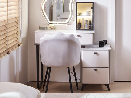 Makeup Dressing Table with Chair and Lightning Mirror