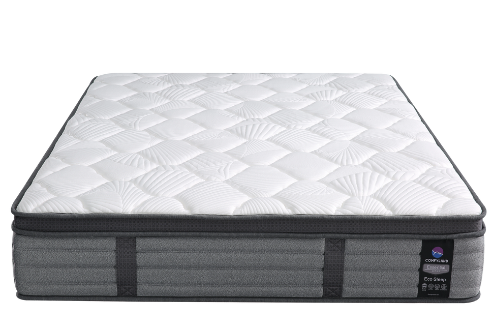 Comfyland Dry Cool Carlos King sized High Density Foam Mattress (150*200*28cm) (White-Black)
