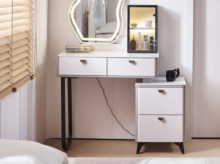 Makeup Dressing Table with Chair and Lightning Mirror