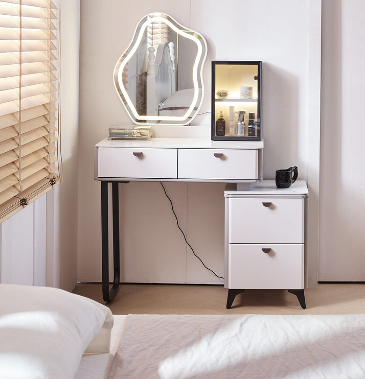 Makeup Dressing Table with Chair and Lightning Mirror