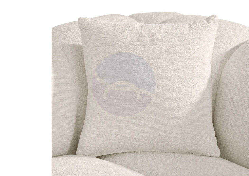 Cloud Beige Bouclé L-Shaped Corner Sofa
