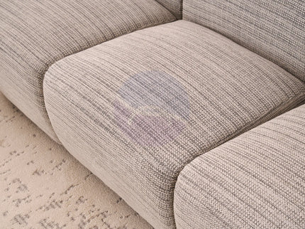 Beans Grey Textured Chenille Sofa