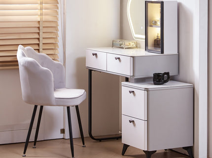 Makeup Dressing Table with Chair and Lightning Mirror