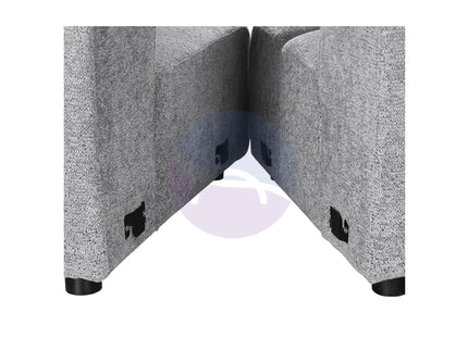 Cloud Grey Bouclé L-Shaped Corner Sofa