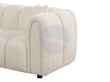 Cloud Beige Bouclé L-Shaped Corner Sofa