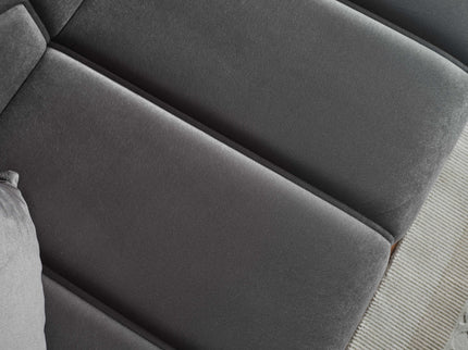 Melisa Grey Sofa Bed with Gold Detailing
