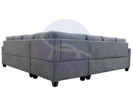 Everest Grey L-Shaped 2-Piece Sectional Sofa