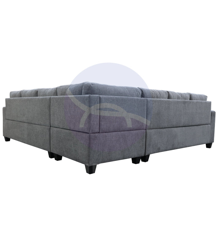 Everest Grey L-Shaped 2-Piece Sectional Sofa