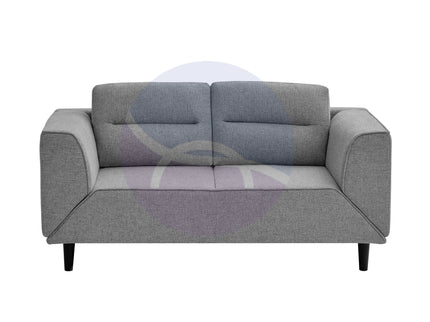 Convertible Grey Futon Loveseat Sleeper Sofa with Adjustable Armrest