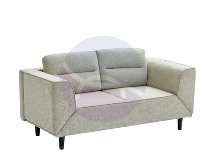 Convertible Beige Futon Loveseat Sleeper Sofa with Adjustable Armrest