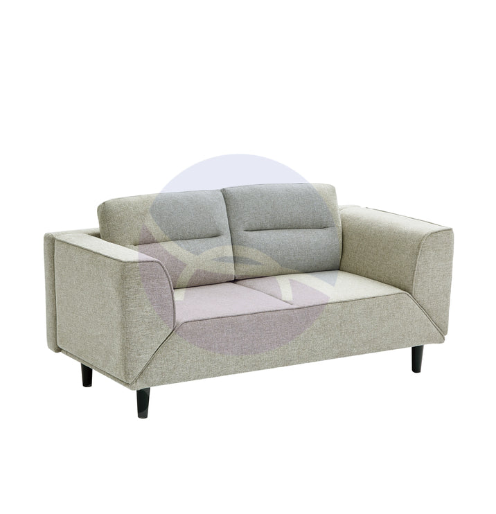 Convertible Beige Futon Loveseat Sleeper Sofa with Adjustable Armrest