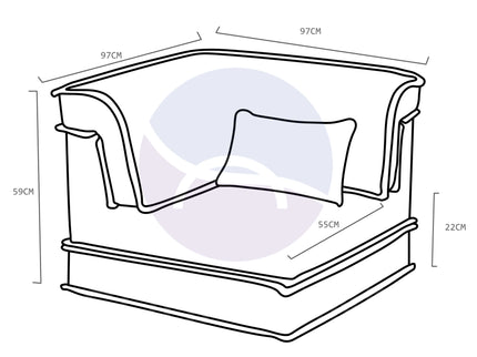 Arabic Majlis Floor Seating Modular U-Shape Corner Sofa Set, Bohemian Decor