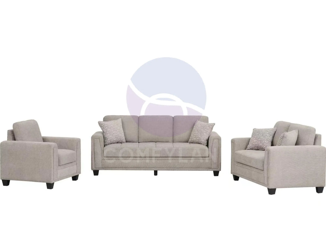 Everest Beige Cushioned Sofa