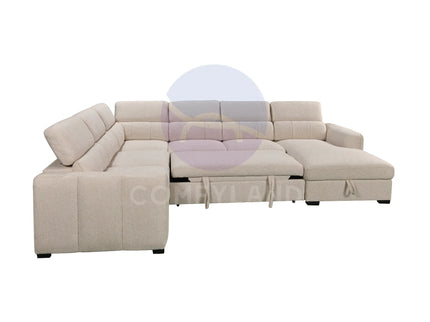 Windsor U-Shape Beige Corner Sofa