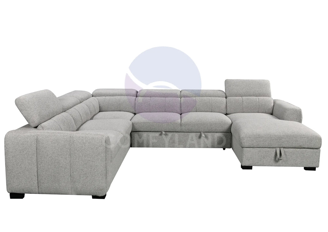 Windsor U-Shape Grey Corner Sofa