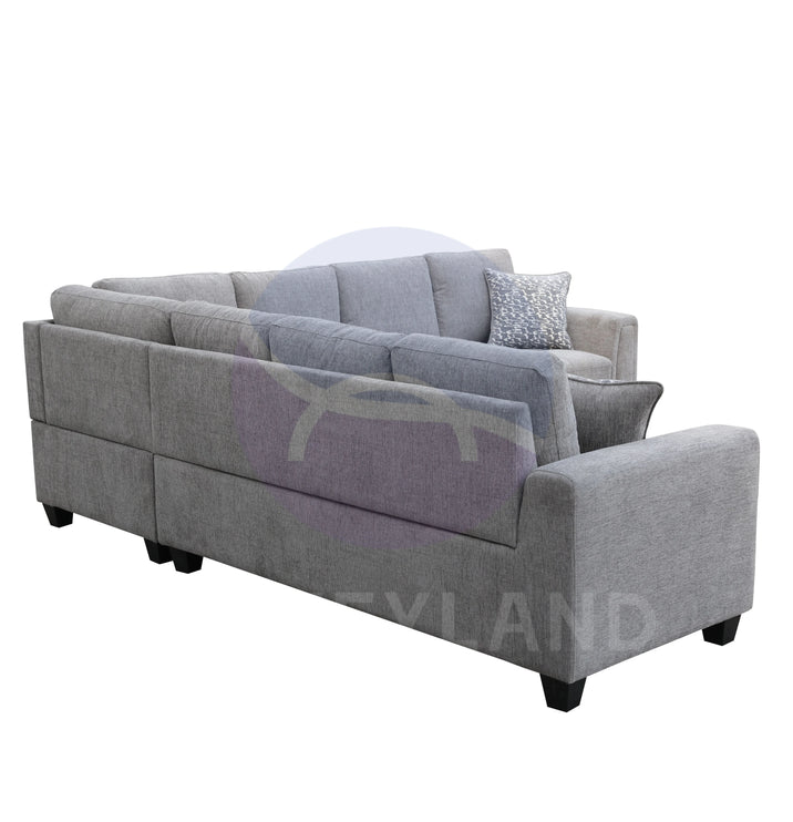 Everest Grey L-Shaped 2-Piece Sectional Sofa