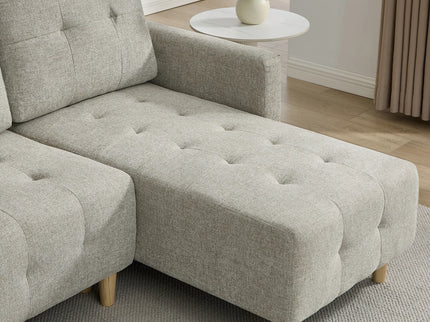 Pisa Beige Corner Sofa Bed with Reversible Chaise