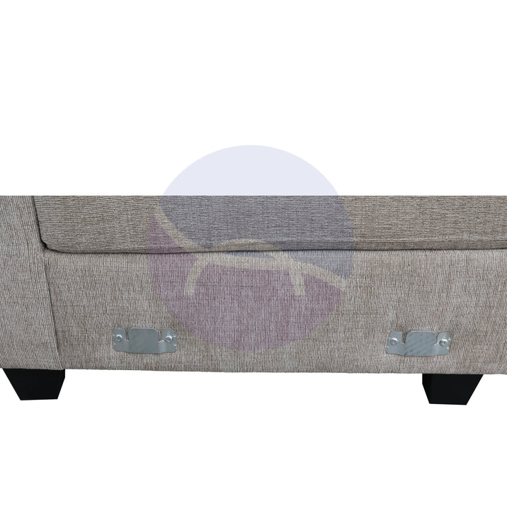 Everest Beige L-Shaped 2-Piece Sectional Sofa